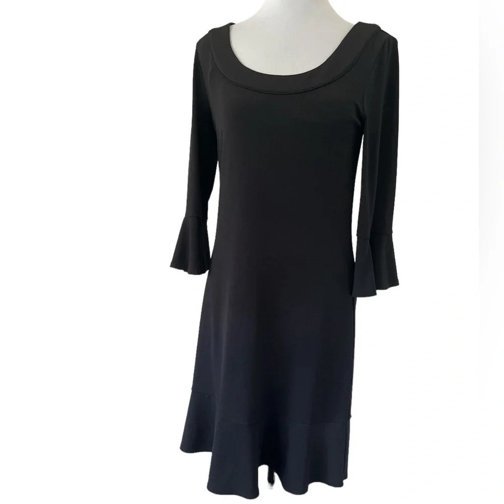 Elegant White House Black Market Black Pull Over Dress - Size S